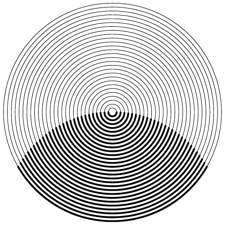 Geometric circle background